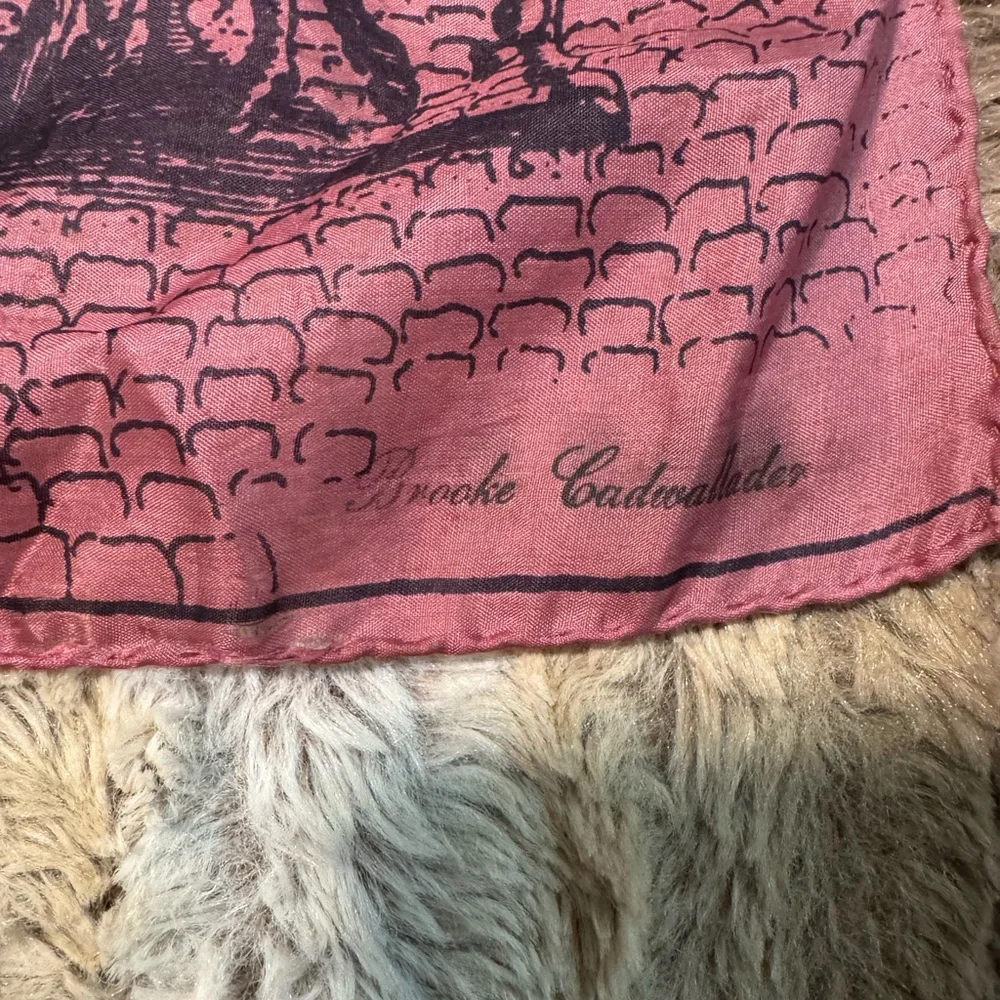 Rare Brooke Cadwallader Renaissance Silk Scarf